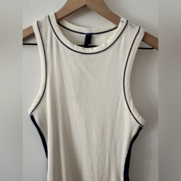 NWT SKIMS Marble and Navy Ribbed Dress Medium - Picture 4 of 7